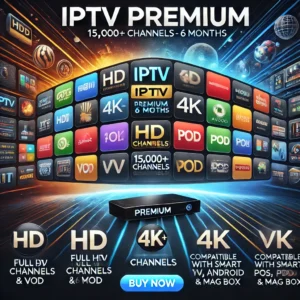 IPTV Subscription PREMIUM 6 Months - High-Quality Streaming Service for 6 Months Access